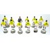 Subbuteo Andrew Table Soccer Brazil 1986 World Cup Team no bases no box only 12 figures